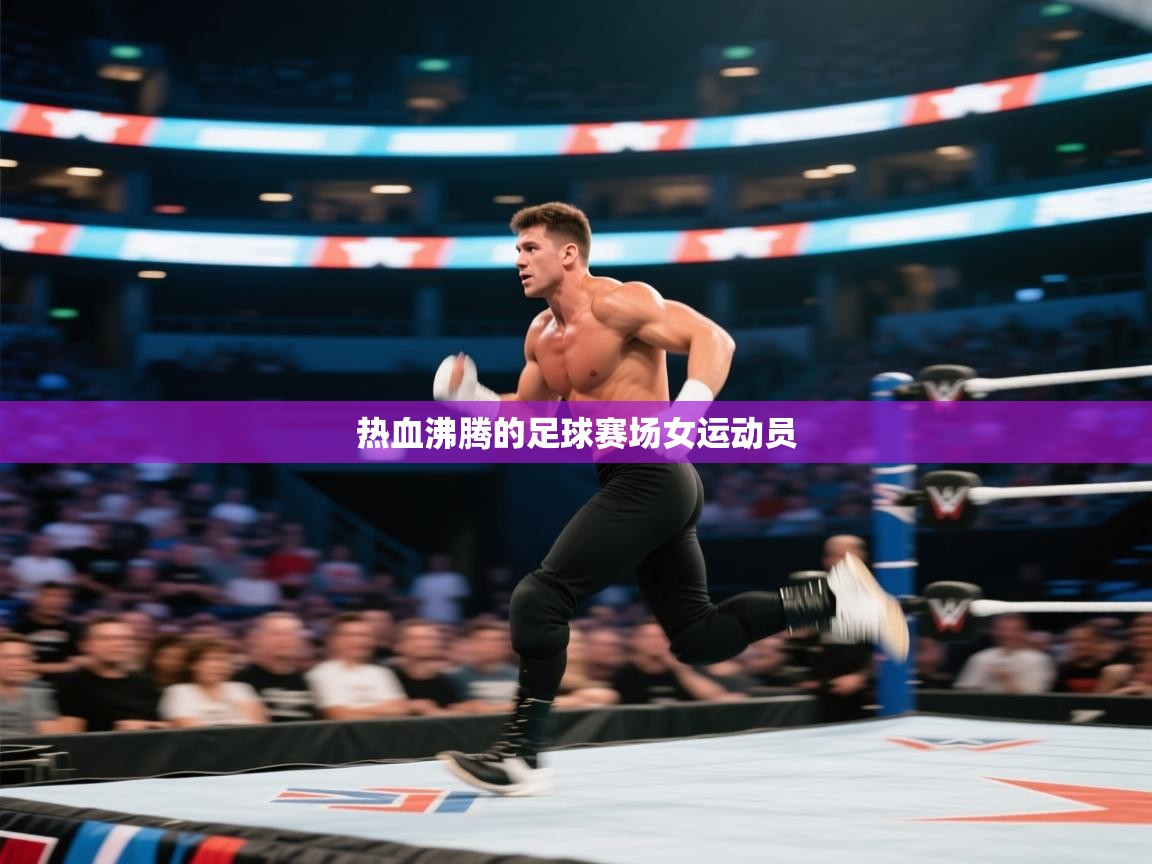 热血沸腾的足球赛场女运动员